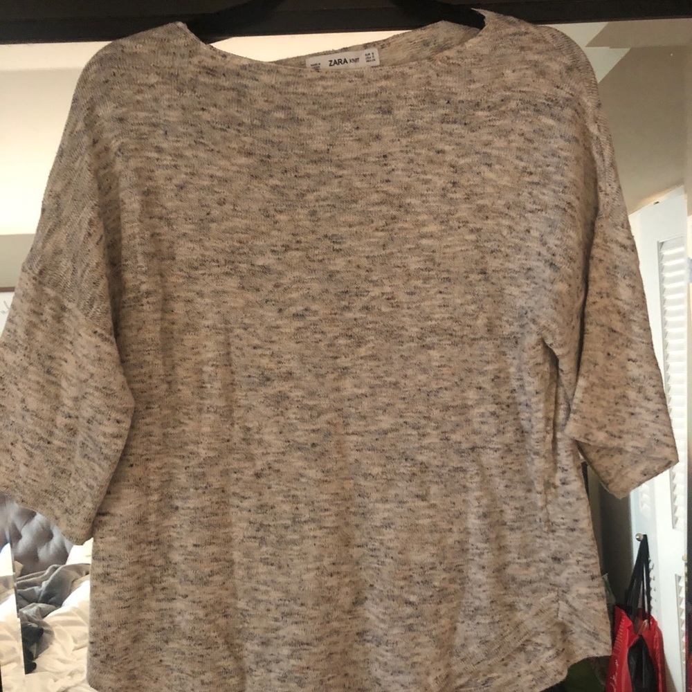 Beige light weight sweater